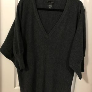 Gray tunic sweater